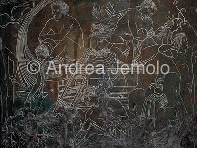 Etruscan Museum of villa Giulia Cista Ficoroni - Detail Argonauts | Andrea Jemolo