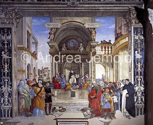 Santa Maria sopra Minerva Carafa chapel - Triumph of St. Thomas | Andrea Jemolo
