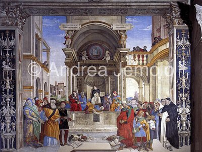 Basilica di Santa Maria sopra Minerva Cappella Carafa - Trionfo di San Tommaso | Andrea Jemolo
