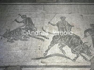 Officers' barracks Mosaic with sacrifice of bull | Andrea Jemolo