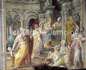 San Pietro in Vincoli Licinia Eudoxia offers the Pope the chains of St. Peter | Andrea Jemolo