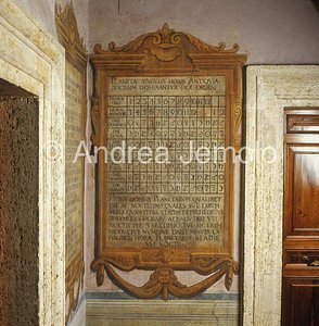 Palazzo Spada Chart with the symbols of the planets | Andrea Jemolo