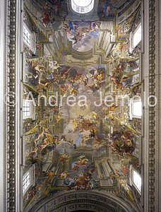 Sant'Ignazio Vault - Glory of St. Ignatius | Andrea Jemolo