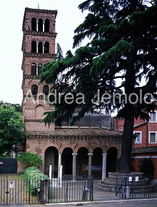 San Giovanni a Porta Latina Façade with bell tower | Andrea Jemolo