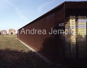 Deposit for materials archaeological in Villa of Quintili East front | Andrea Jemolo