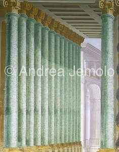 Paveri Fontana villa Fresco with perspective of columns | Andrea Jemolo