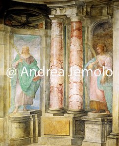 San Gregorio al Celio - Oratory of Santa Barbara Figures of Saints | Andrea Jemolo