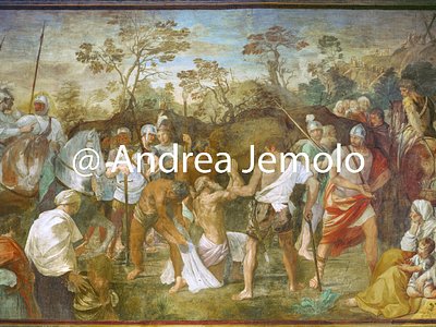 San Gregorio al Celio - Oratory of St. Andrew St. Andrew led to the torture - Affresco | Andrea Jemolo