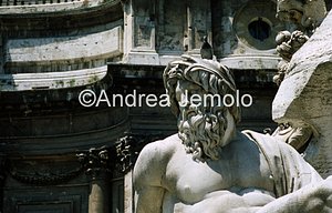 Fountain of the Four Rivers Detail | Andrea Jemolo