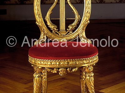 Altieri palace Chair with lira and star | Andrea Jemolo
