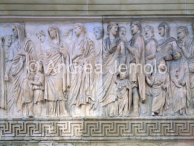 Ara Pacis Augustae Corteo di persone appartenenti alla Casa Imperiale | Andrea Jemolo