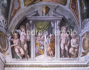 Trinità dei Monti Bonfil chapel - lunetta left wall | Andrea Jemolo