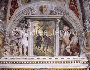 Trinità dei Monti Bonfil chapel - lunetta - right wall | Andrea Jemolo