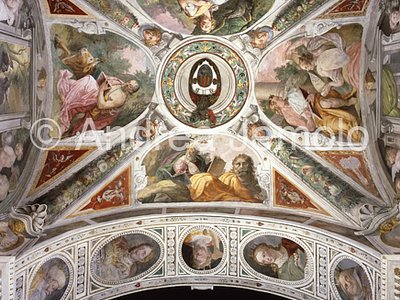 Trinità dei Monti Bonfil chapel - vault - Four Evangelists | Andrea Jemolo
