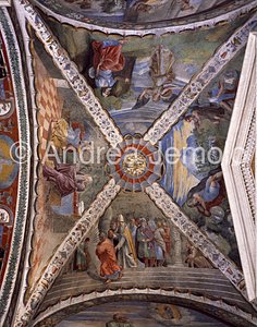 Trinità dei Monti Turchi chapel - vault - Histories of Joachim and Anne | Andrea Jemolo