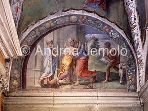 Trinità dei Monti Turchi chapel - lunetta - Meeting at the Golden Door | Andrea Jemolo
