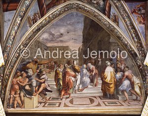 Trinità dei Monti Pucci chapel - lunetta - Visitazione | Andrea Jemolo