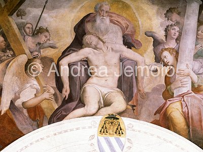 Trinità dei Monti Pucci chapel - God Father with dead Christ | Andrea Jemolo
