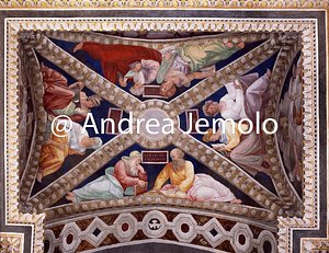 Trinità dei Monti Chapel of St. Michael - vault - Sibille and Prophets | Andrea Jemolo