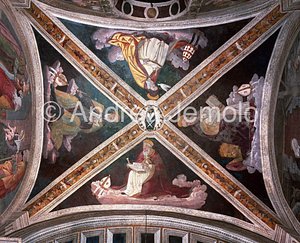 Trinità dei Monti Chapel Guerrieri - with vault - Fathers of the Church | Andrea Jemolo