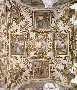 Trinità dei Monti Chapel Cecilia Caetani Orsini - vault - episodes of the Passion | Andrea Jemolo