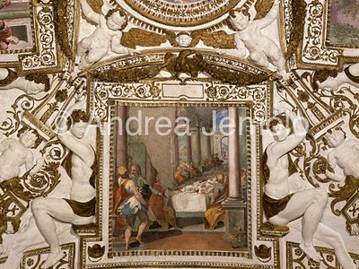 Chiesa della Trinità dei Monti Cappella Cecilia Caetani Orsini - volta - Ultima Cena | Andrea Jemolo