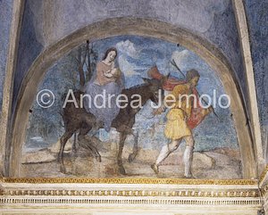 Trinità dei Monti Marciac chapel - Lunetta - Escape in Egypt | Andrea Jemolo