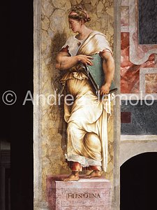 Trinità dei Monti Marciac chapel - pillar - Hellespontine Sibyl | Andrea Jemolo
