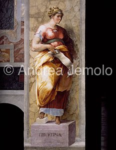 Trinità dei Monti Marciac chapel - pillar - Tiburtine Sibyl or Albunea | Andrea Jemolo