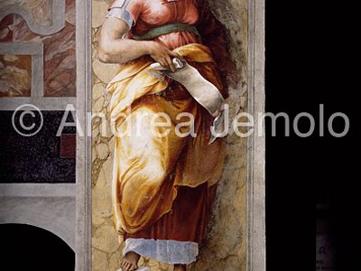 Chiesa della Trinità dei Monti Cappella Marciac - pilastro - Sibilla Hellespontica | Andrea Jemolo