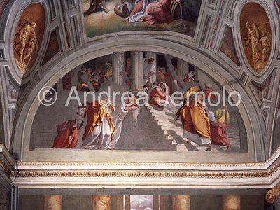 Chiesa della Trinità dei Monti Cappella Della Rovere - lunetta - Presentazione al tempio | Andrea Jemolo