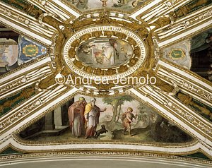 Trinità dei Monti Chapel Altoviti - vault - The Parting from parents | Andrea Jemolo