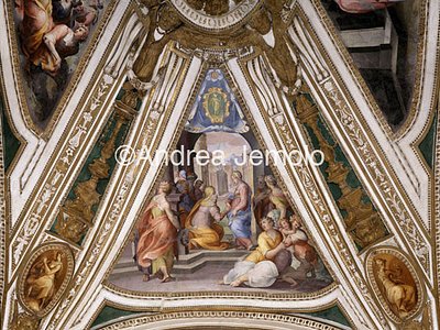 Chiesa della Trinità dei Monti Cappella Altoviti - volta - Visitazione | Andrea Jemolo