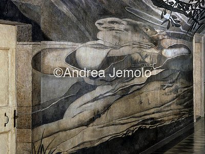 Chiesa della Trinità dei Monti - Convento Anamorfosi - San Francesco di Paola in preghiera | Andrea Jemolo