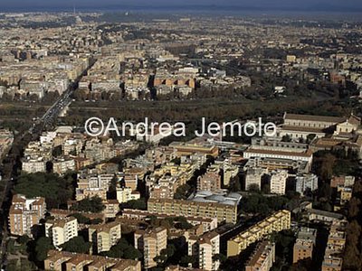 Houses-tower in Valco San Paolo - Via Corinto Aerial photograph | Andrea Jemolo