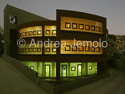 Church of the Holy Face of Jesus Area with the classrooms - nighttime | Andrea Jemolo
