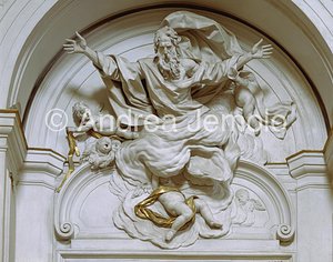 St. Agostino Lunette above altar | Andrea Jemolo