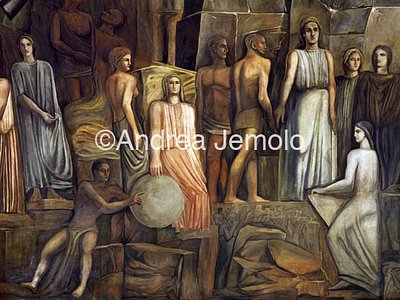 University La Sapienza Italy between the Arts and Sciences - Fresco in Assembly Hall | Andrea Jemolo
