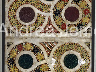 Cattedrale Formelle a mosaico della cattedra vescovo Riccardo | Andrea Jemolo