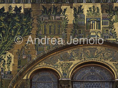 Great Mosque - Mosque of the Omayyadi Southern Prospect - transept - musive decoration | Andrea Jemolo