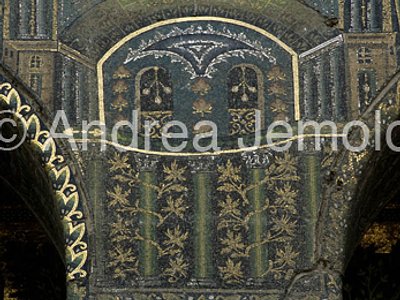 Great Mosque - Mosque of the Omayyadi Western portico - musive decoration - detail | Andrea Jemolo