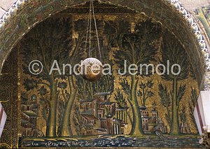 Great Mosque - Mosque of the Omayyadi Western portico - musive decoration - detail | Andrea Jemolo
