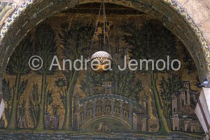 Great Mosque - Mosque of the Omayyadi Western portico - musive decoration - detail | Andrea Jemolo
