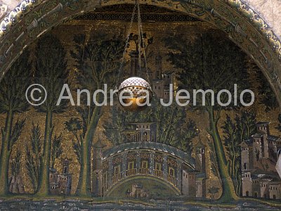 Great Mosque - Mosque of the Omayyadi Western portico - musive decoration - detail | Andrea Jemolo
