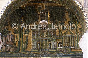 Great Mosque - Mosque of the Omayyadi Western portico - musive decoration - detail | Andrea Jemolo
