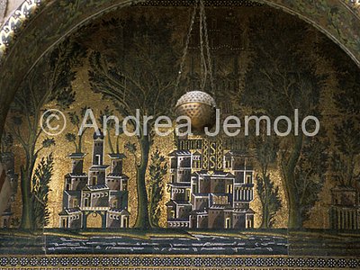 Great Mosque - Mosque of the Omayyadi Western portico - musive decoration - detail | Andrea Jemolo