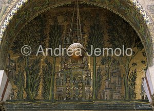 Great Mosque - Mosque of the Omayyadi Western portico - musive decoration - detail | Andrea Jemolo