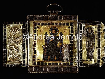 Ermitage Triptych in enamel | Andrea Jemolo