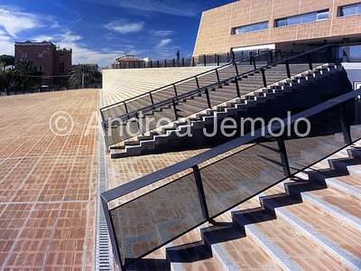 Town hall of Fiumicino Gradonata with the protections | Andrea Jemolo
