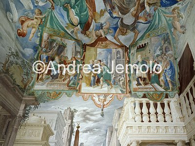 Sacred Mountain of Varallo Chapel 27 Christ in front Pilate - vault | Andrea Jemolo